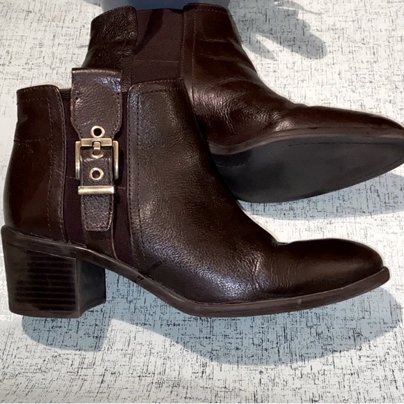 Franco Sarto Shoes - 2 Pair Bundle. Ankle Bootie bundle deal! Two pair. Brown and Black